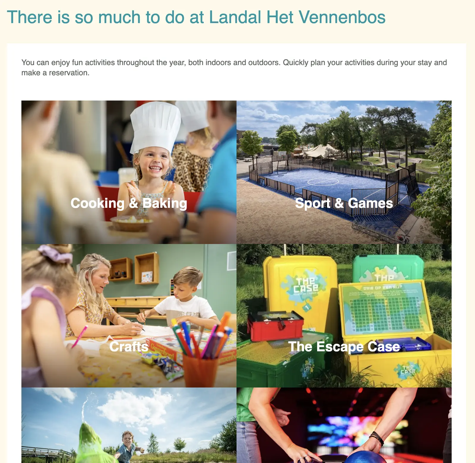 Bookingdialog hos Landal